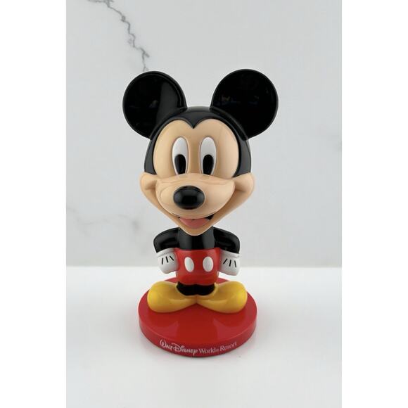 Mickey Mouse Plastic Bobble Head Disney World Resort MFG For Kellogg’s Big Head - Picture 1 of 9